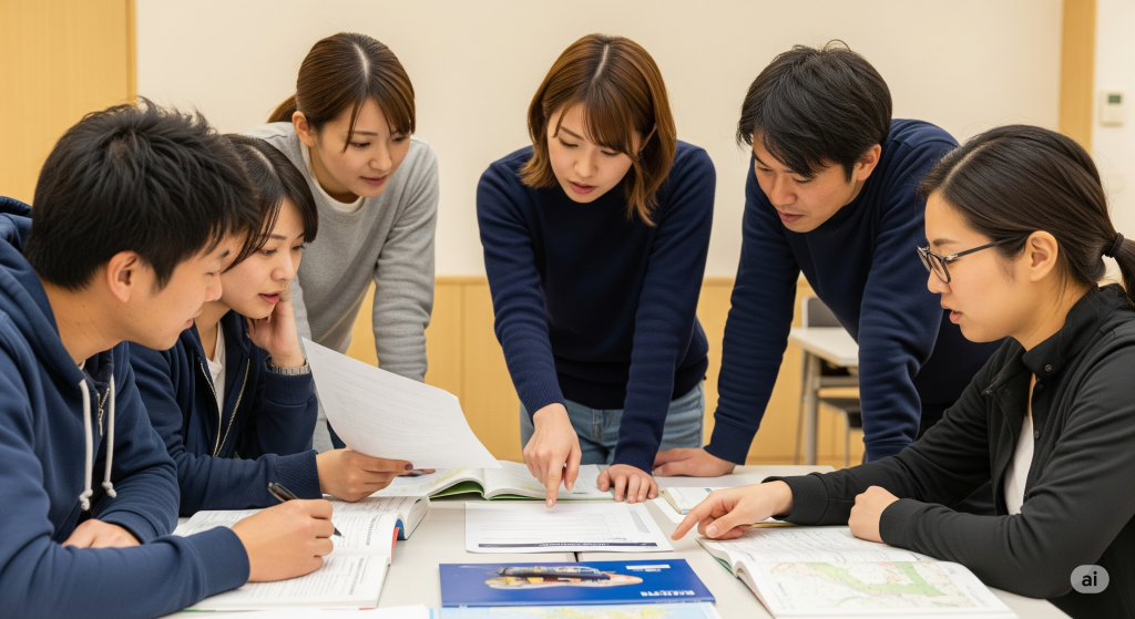 以下のタイトルのイメージの写真風のイラストを作成してください。 サイズ:1280×720(16:9) 人物が入る場合は日本人で作成して下さい 雰囲気や表情は明るくしてください 文字は入れないでください タイトル:小型船舶免許のオンライン講習とは